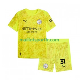 Maillot de Foot Manchester City EDERSON M. 31 Gardien Enfant Troisieme 2025/26